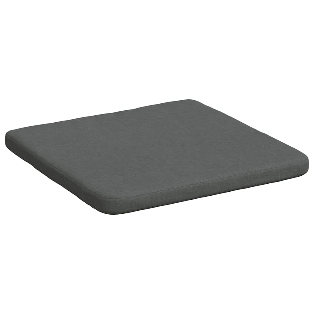 vidaXL Poduszki na siedziska 4 pcs Ciemnoszary 40 x 40 x 3 cm tkanina