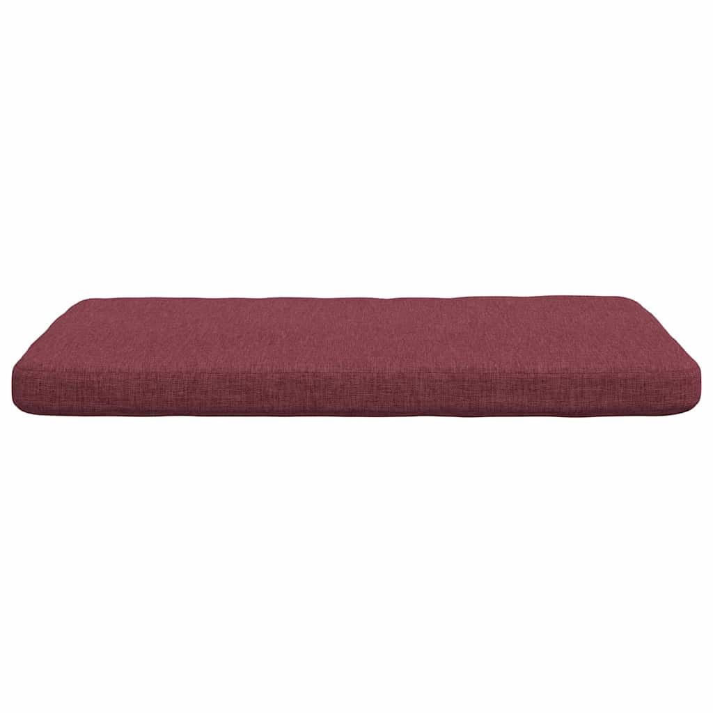 vidaXL Poduszki na siedziska 4 pcs Czerwone wino 40 x 40 x 3 cm