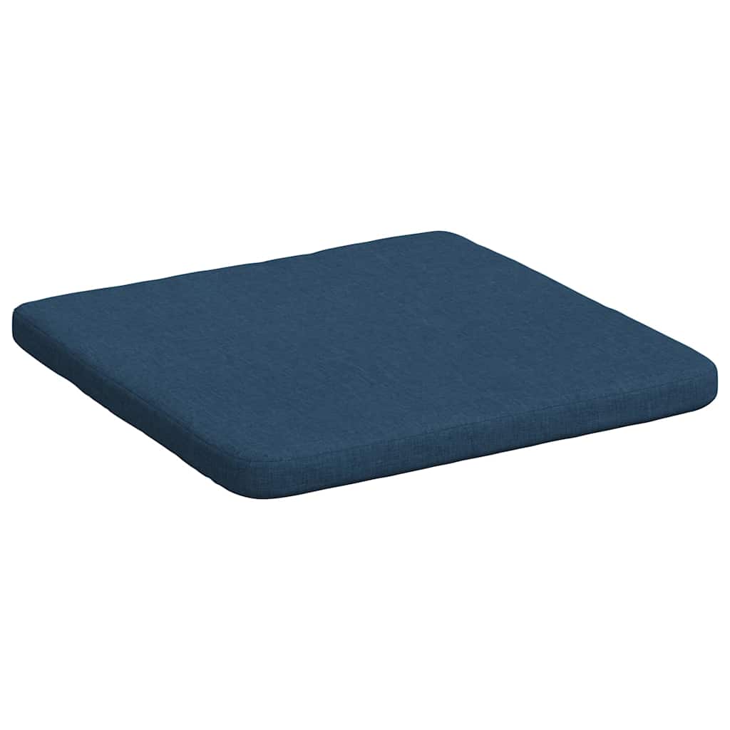 vidaXL Poduszki na siedziska 4 pcs Niebieski 40 x 40 x 3 cm tkanina