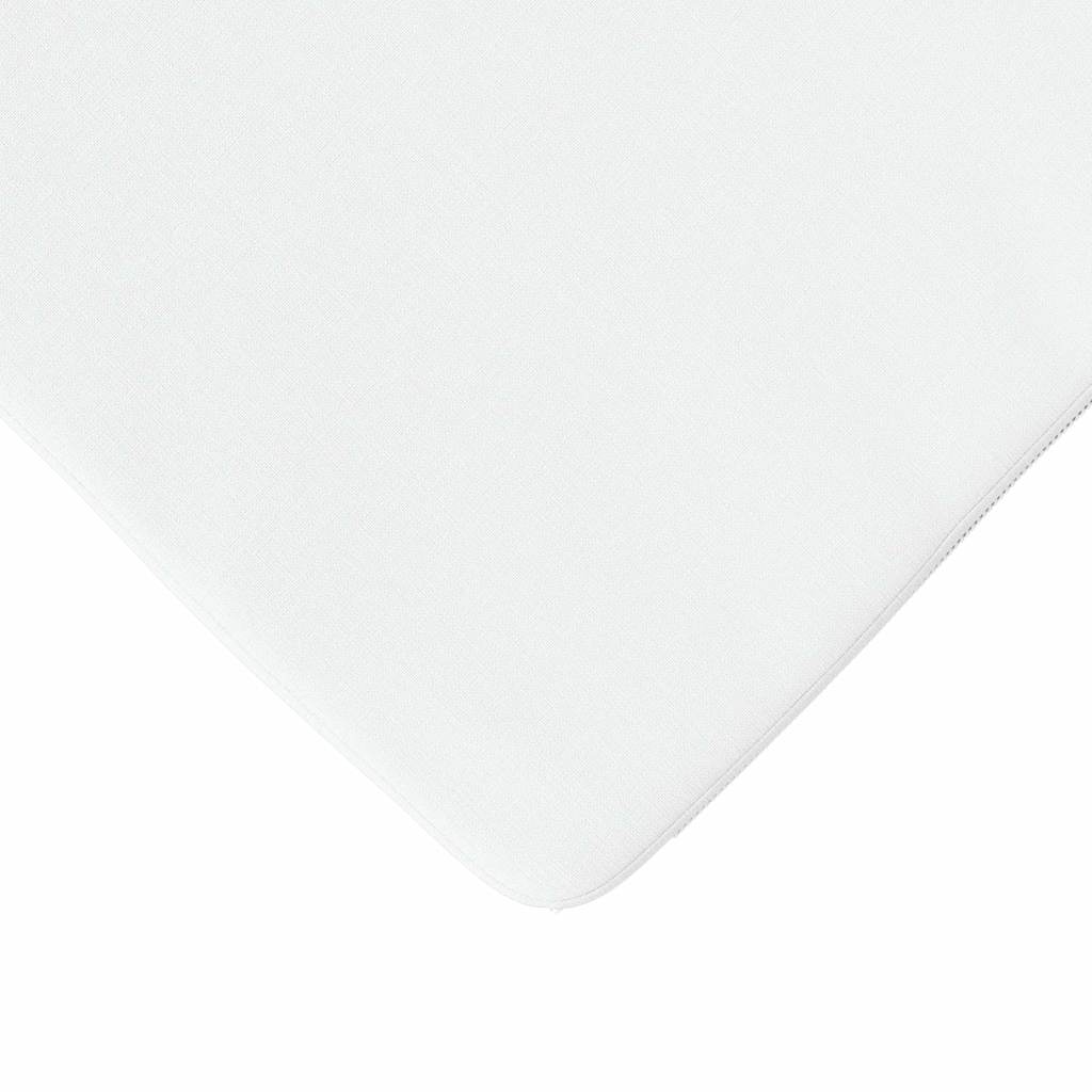 vidaXL Poduszki na siedziska 4 pcs Biały 40 x 40 x 3 cm tkanina