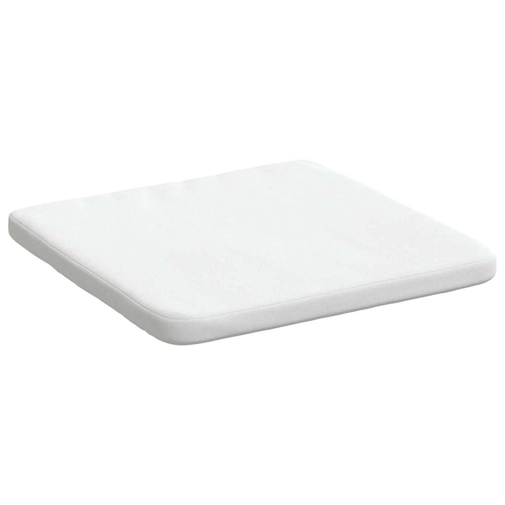 vidaXL Poduszki na siedziska 4 pcs Biały 40 x 40 x 3 cm tkanina