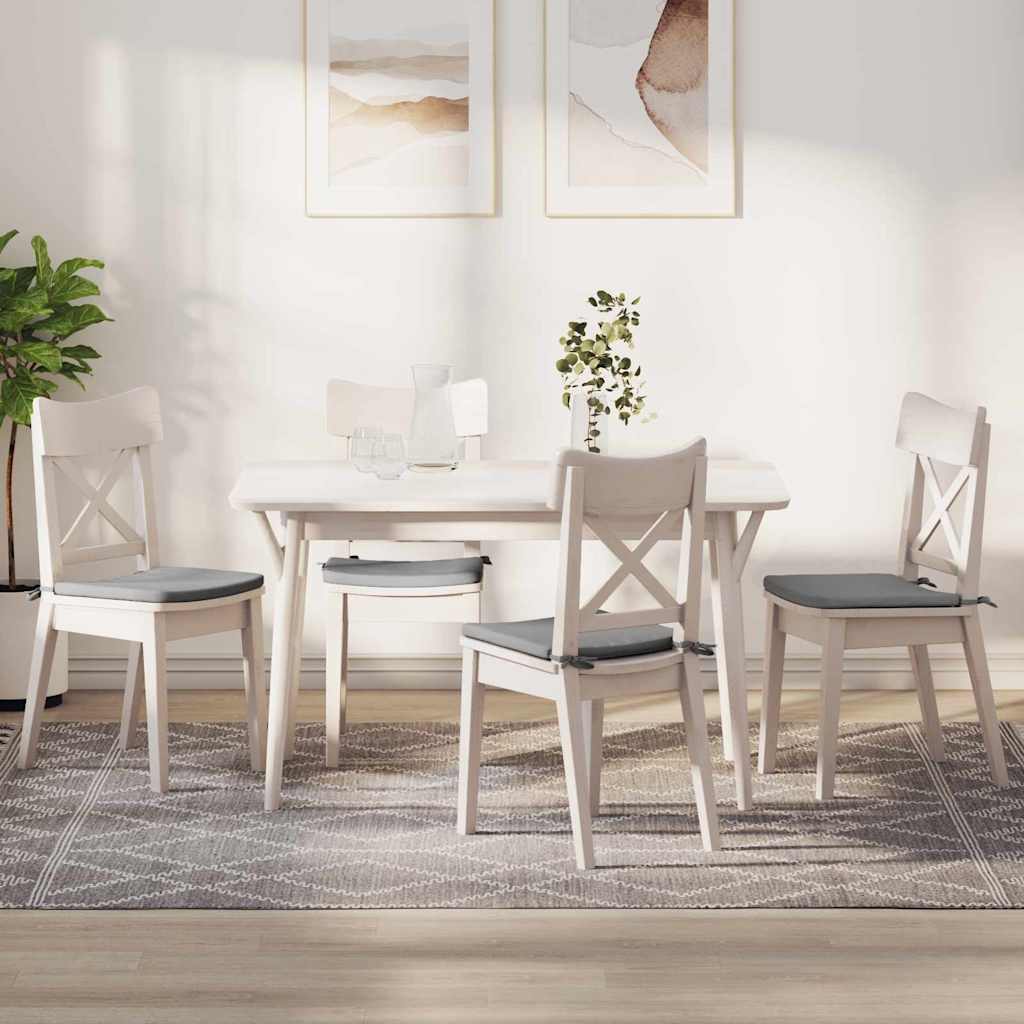 vidaXL Poduszki na siedziska 4 pcs Szary chmur 40 x 40 x 3 cm tkanina