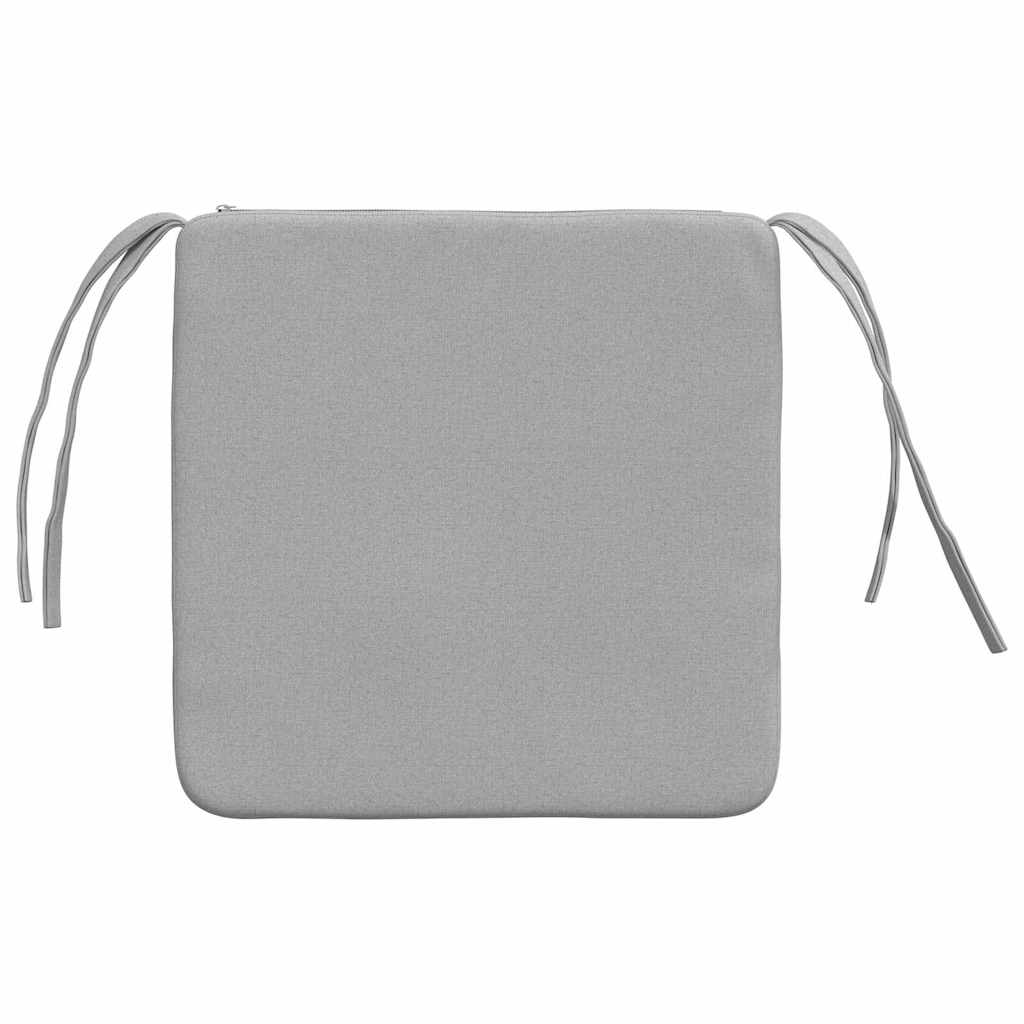 vidaXL Poduszki na siedziska 4 pcs Szary chmur 40 x 40 x 3 cm tkanina