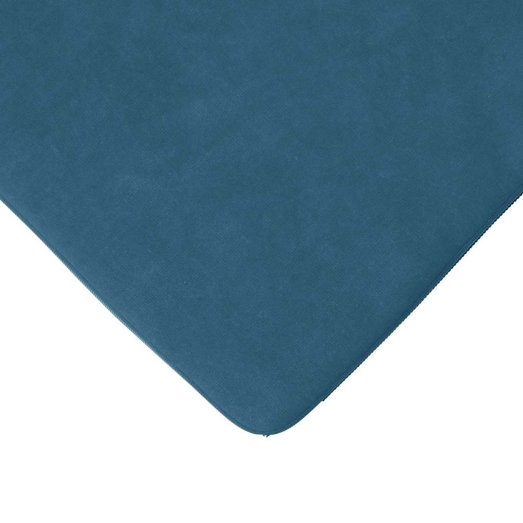 vidaXL Poduszki na siedziska 4 pcs Niebieski 40 x 40 x 3 cm Aksamit