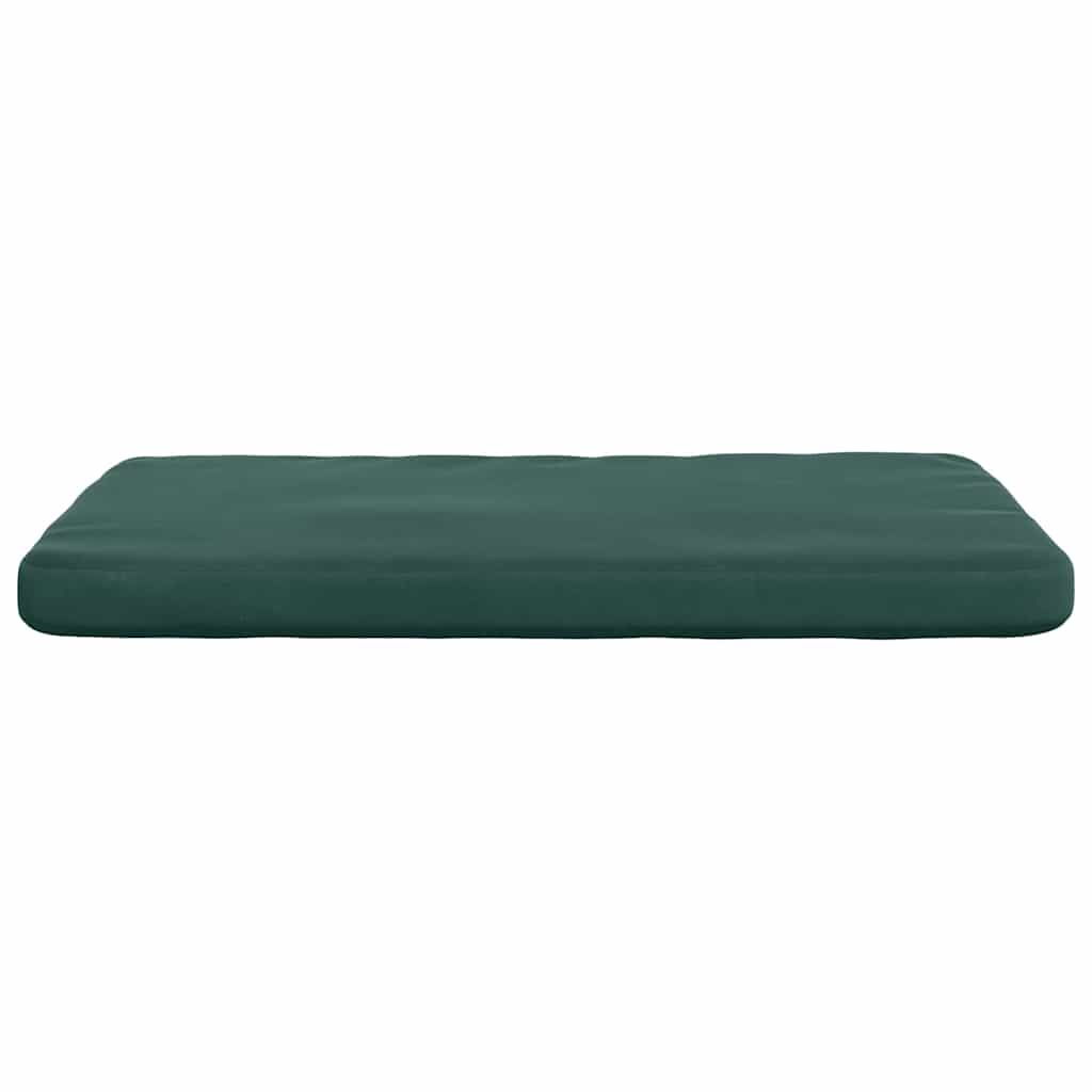 vidaXL Poduszki na siedziska 4 pcs Ciemna zieleń 40 x 40 x 3 cm