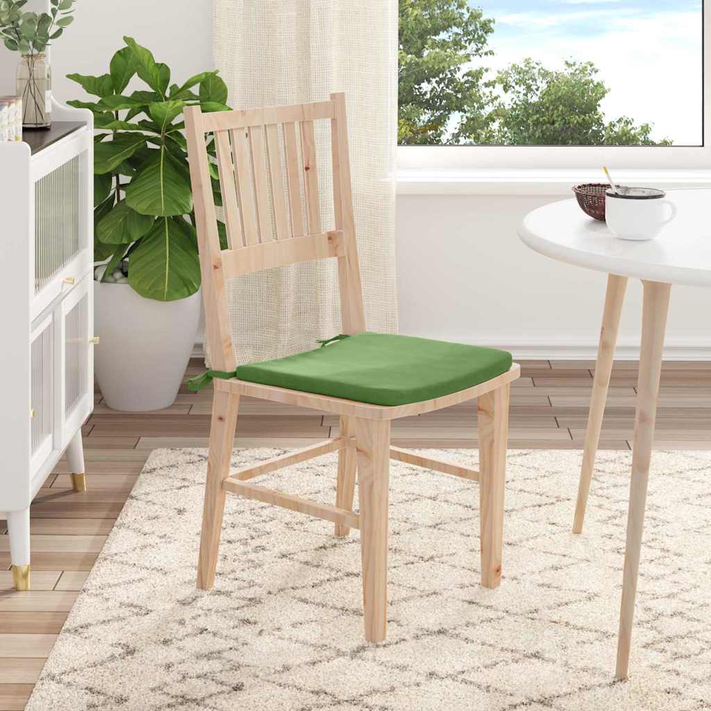 vidaXL Poduszki na siedziska 4 pcs Jasnozielony 40 x 40 x 3 cm Aksamit