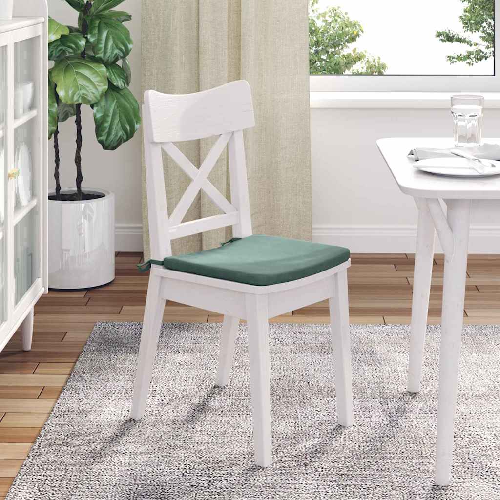 vidaXL Poduszki na siedziska 4 pcs Zielony morski 40 x 40 x 3 cm