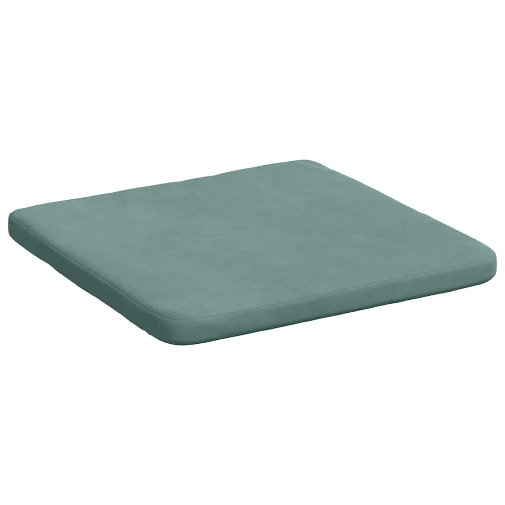vidaXL Poduszki na siedziska 4 pcs Zielony morski 40 x 40 x 3 cm