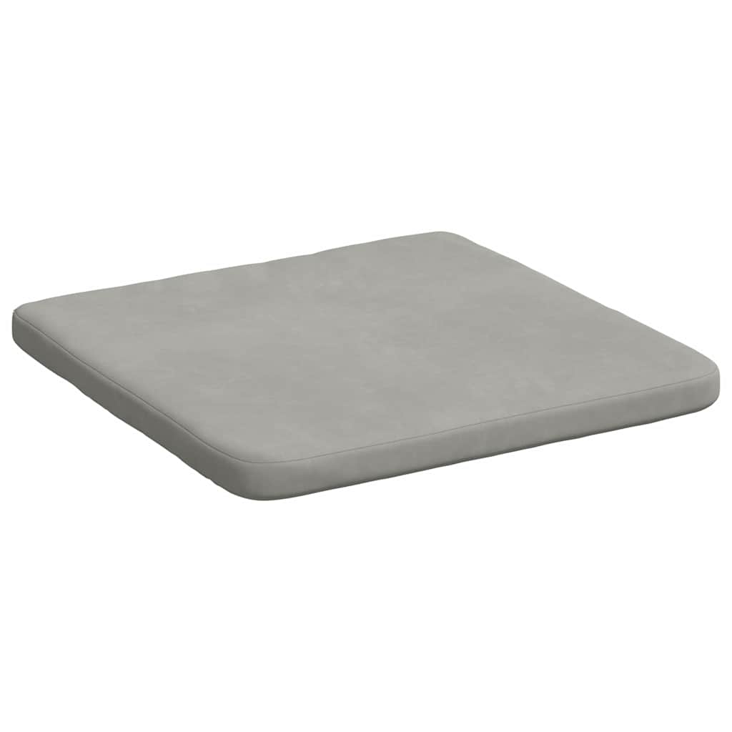 vidaXL Poduszki na siedziska 4 pcs Jasnoszary 40 x 40 x 3 cm