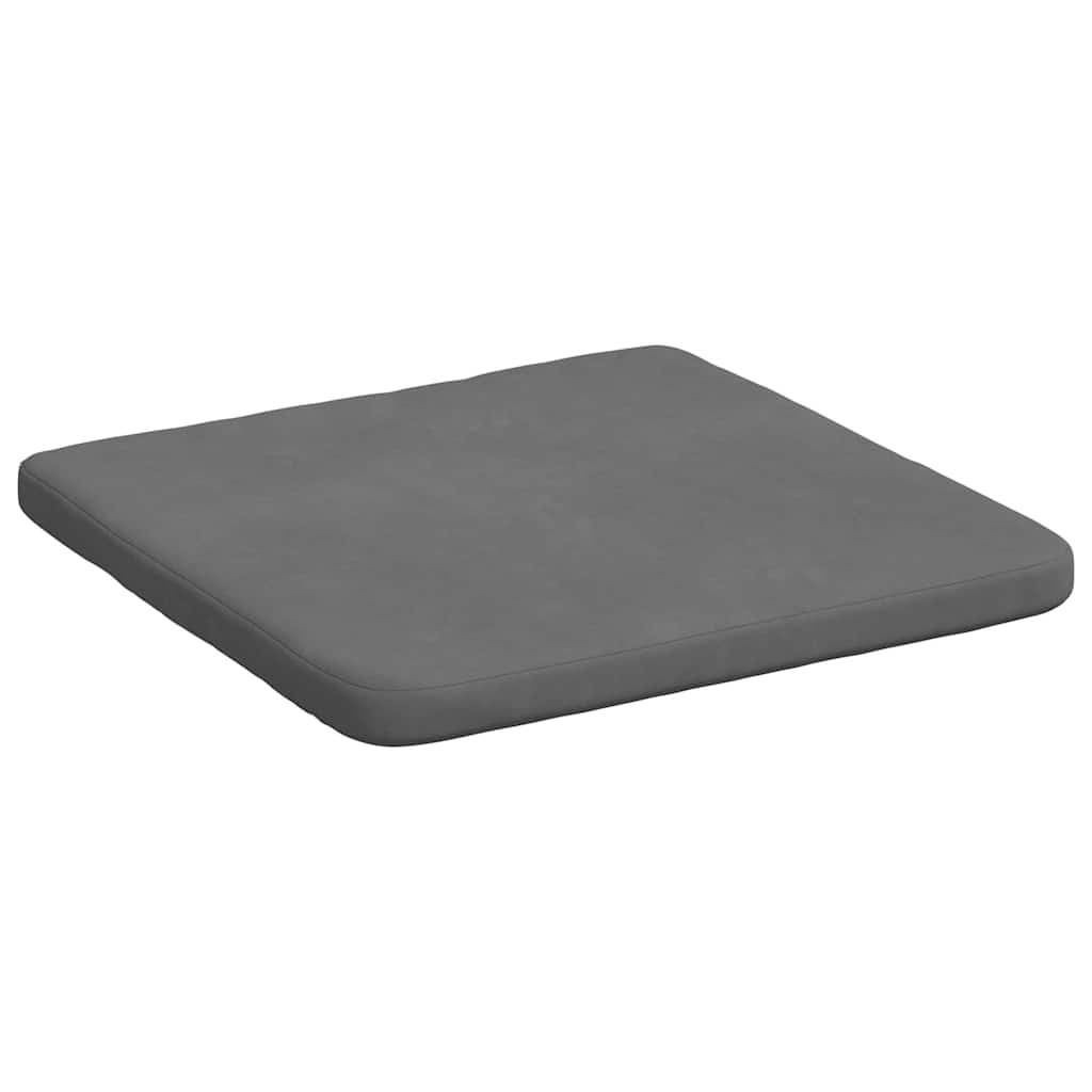 vidaXL Poduszki na siedziska 4 pcs Ciemnoszary 40 x 40 x 3 cm