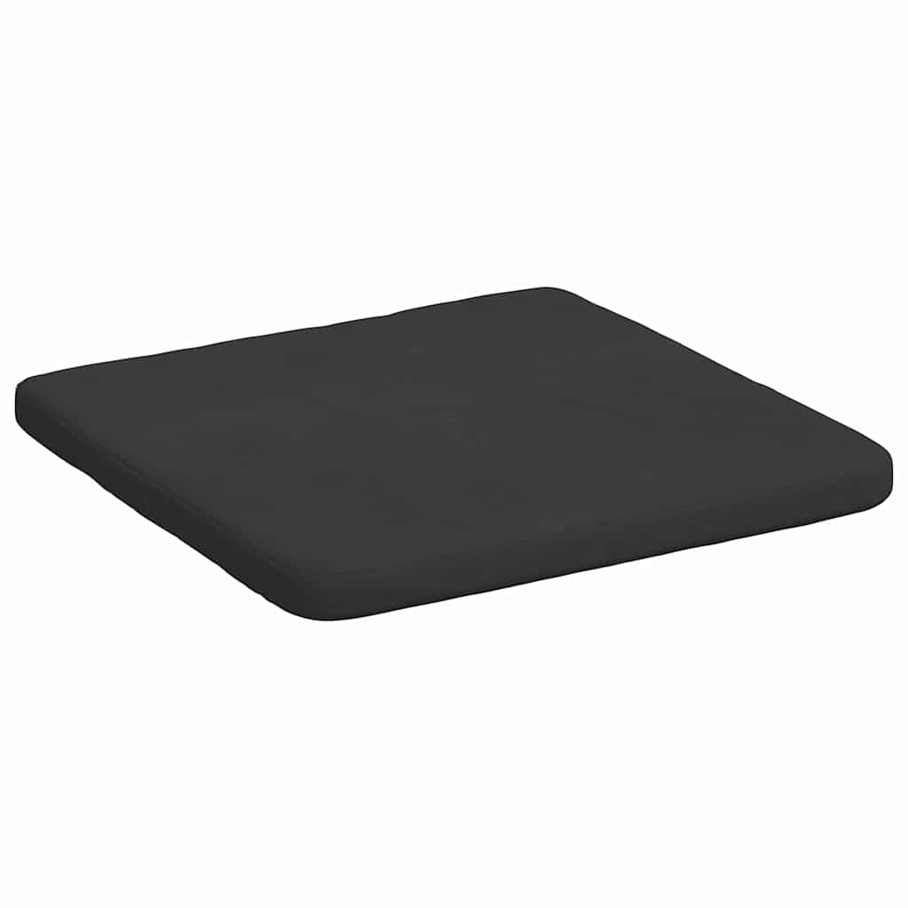 vidaXL Poduszki na siedziska 4 pcs Czarny 40 x 40 x 3 cm
