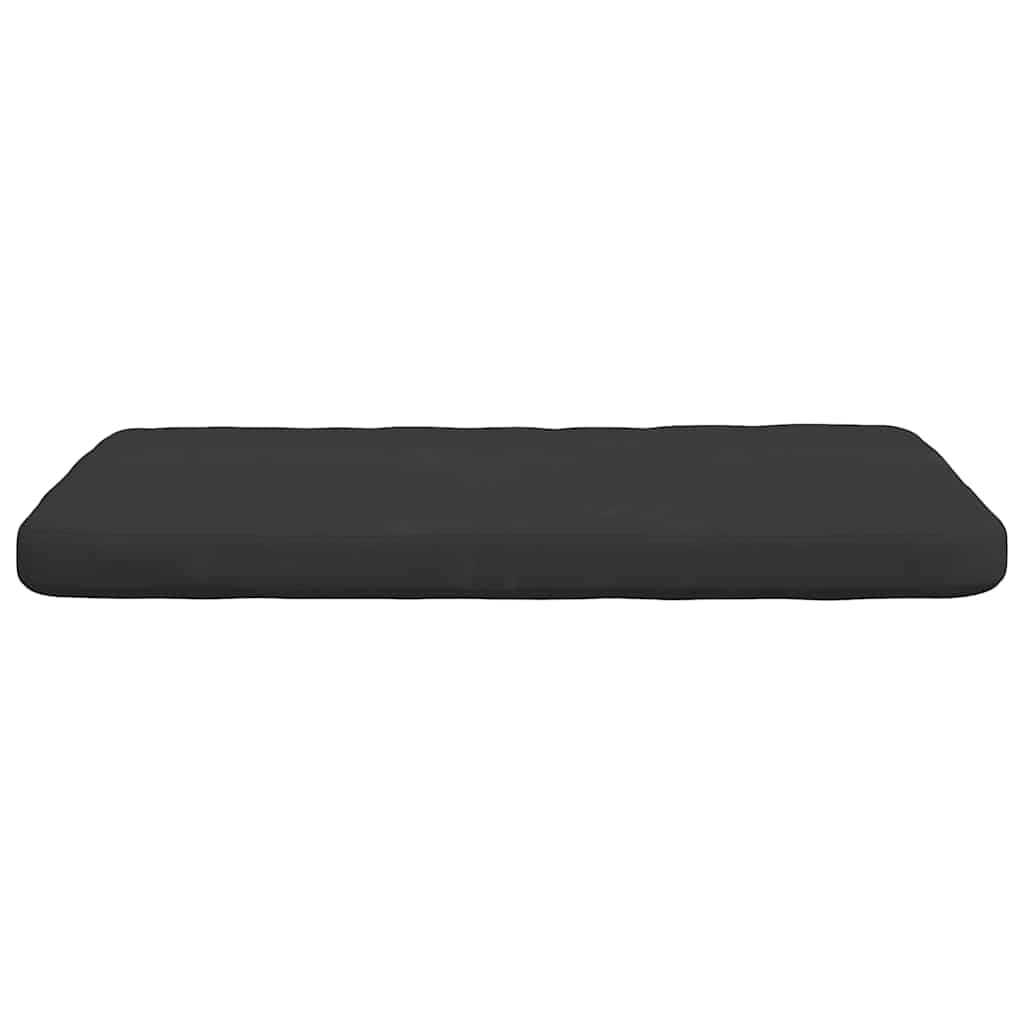 vidaXL Poduszki na siedziska 4 pcs Czarny 40 x 40 x 3 cm