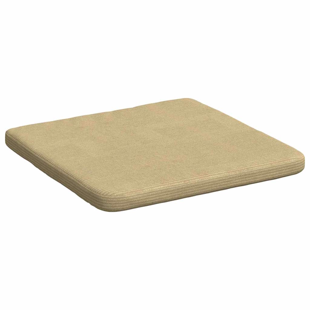 vidaXL Poduszki na siedziska 4 pcs Szary zielony 40 x 40 x 3 cm