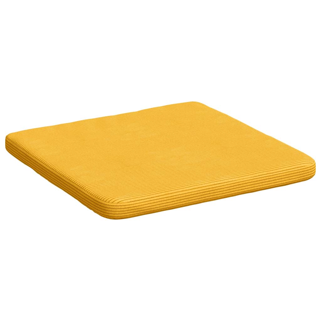 vidaXL Poduszki na siedziska 4 pcs Jasnożółty 40 x 40 x 3 cm