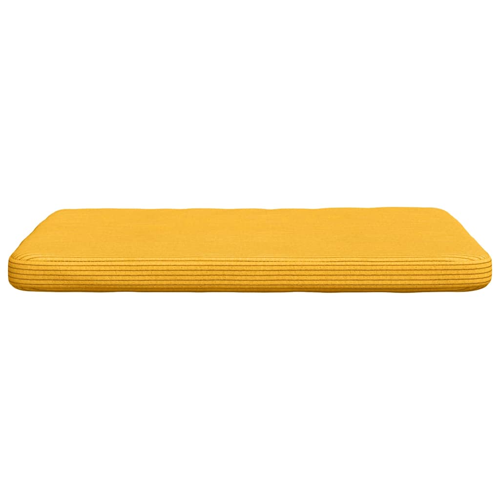 vidaXL Poduszki na siedziska 4 pcs Jasnożółty 40 x 40 x 3 cm