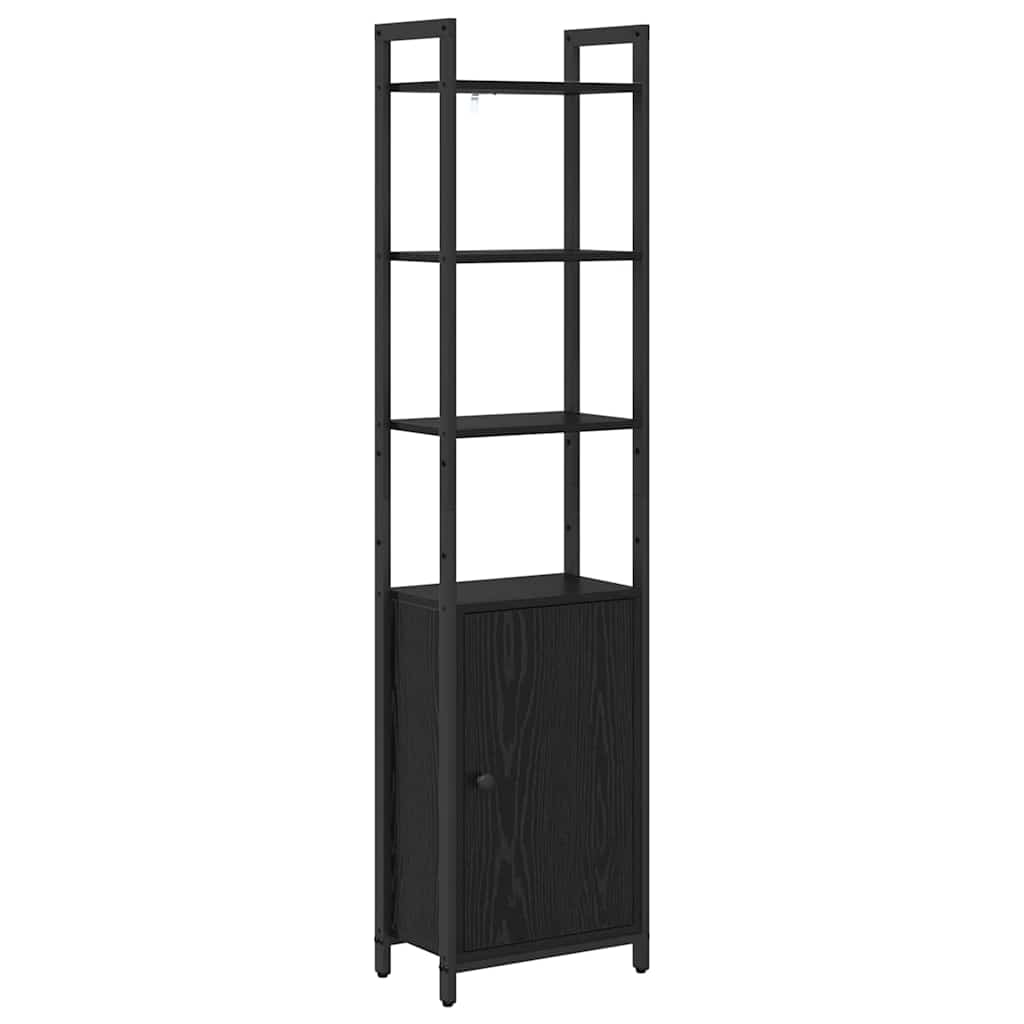 vidaXL Szafka na książki Czarny Dąb 40 x 24 x 161 cm