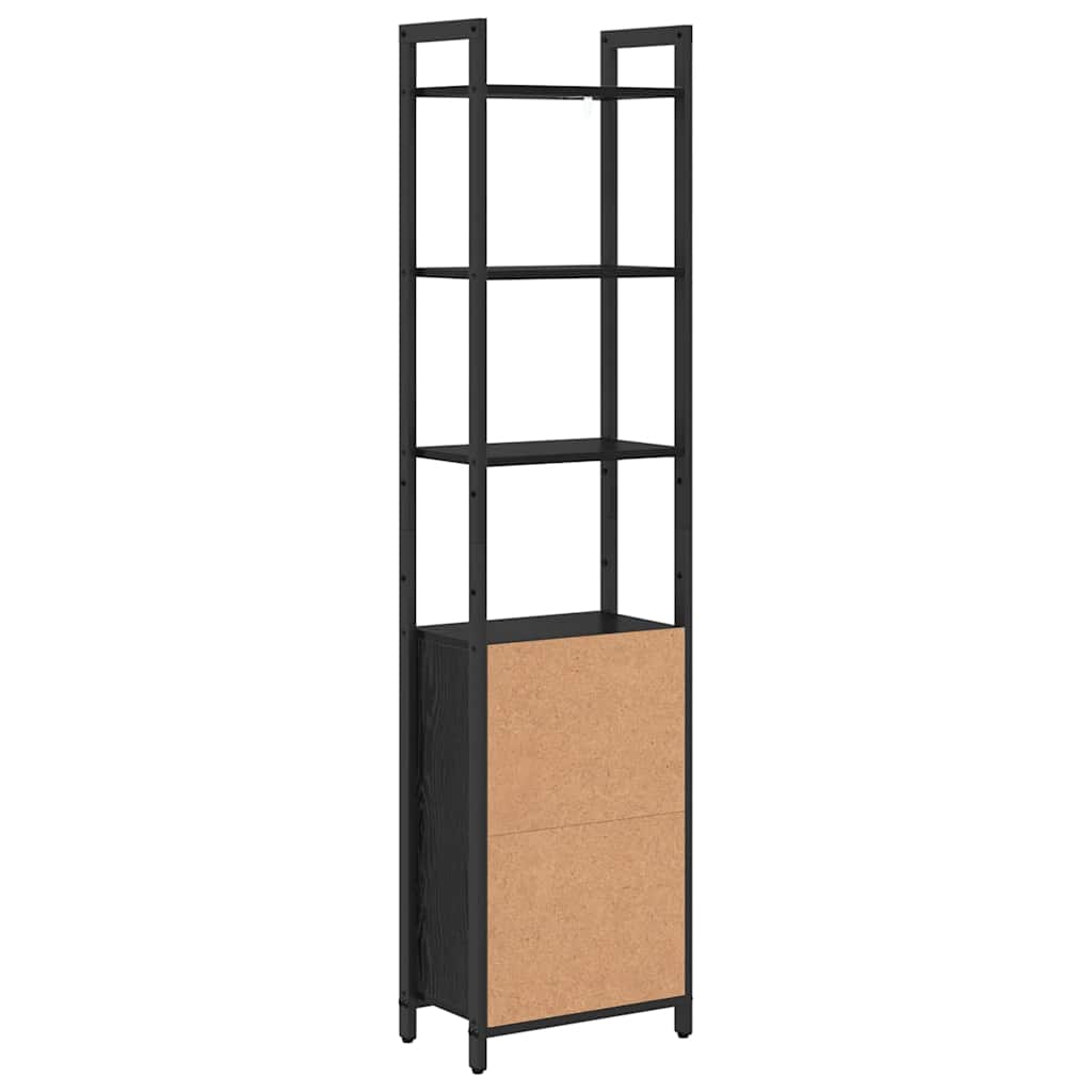 vidaXL Szafka na książki Czarny Dąb 40 x 24 x 161 cm