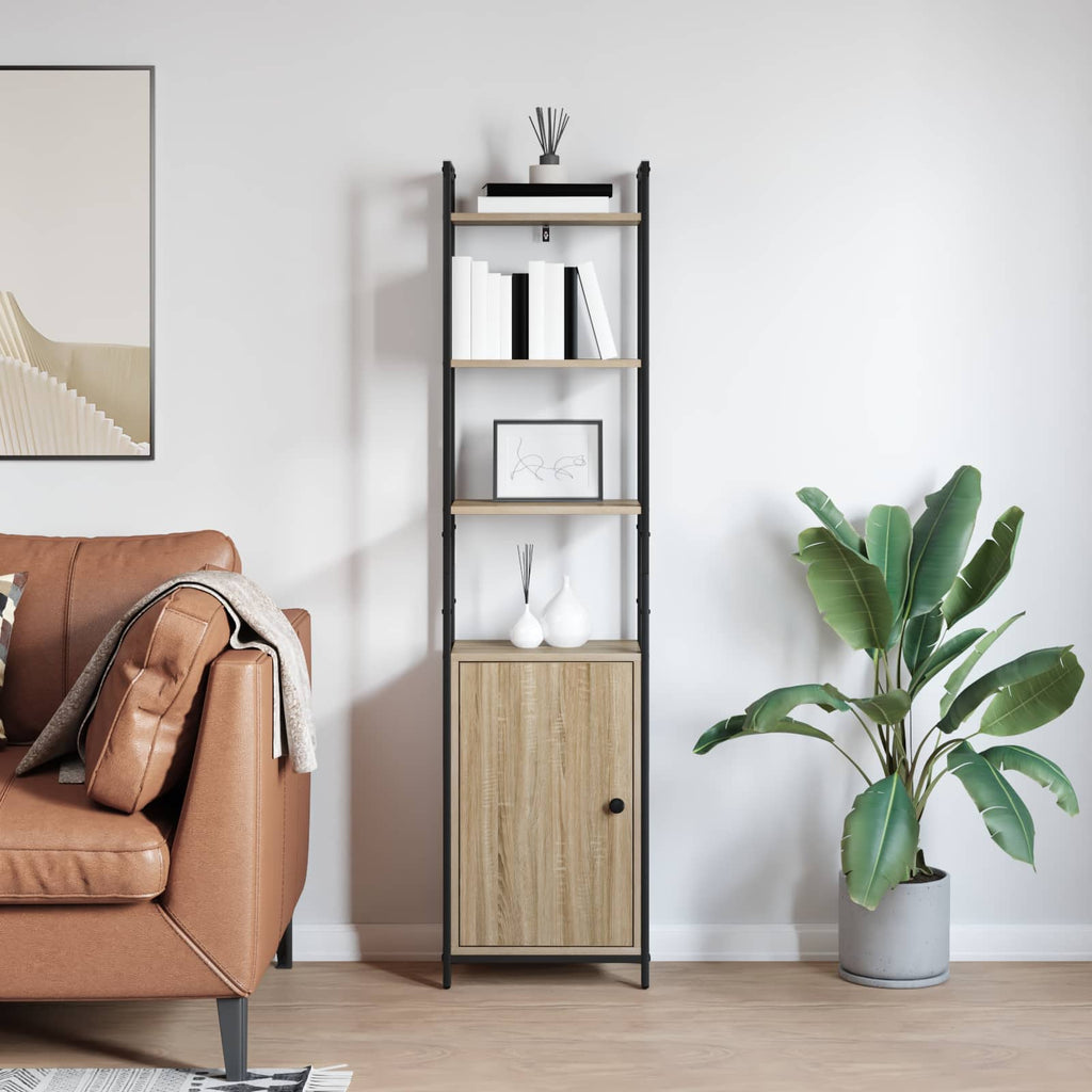 vidaXL Szafka na książki Dąb Sonoma 40 x 24 x 161 cm