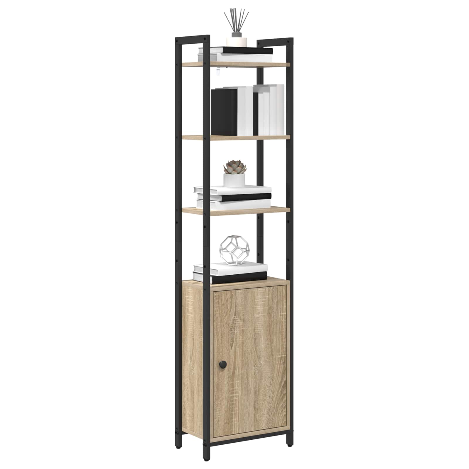 vidaXL Szafka na książki Dąb Sonoma 40 x 24 x 161 cm