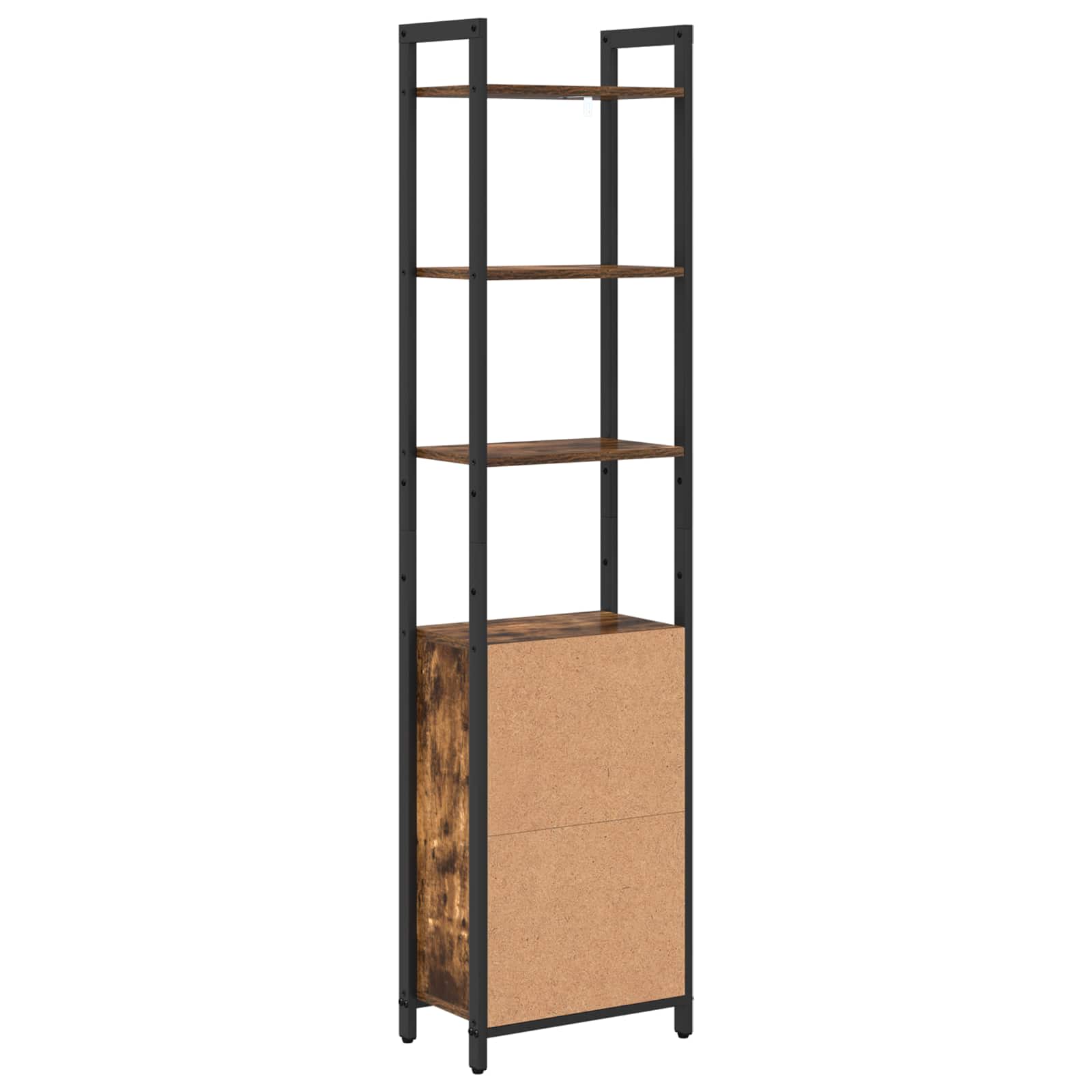 vidaXL Szafka na książki Dąb wędzony 40 x 24 x 161 cm