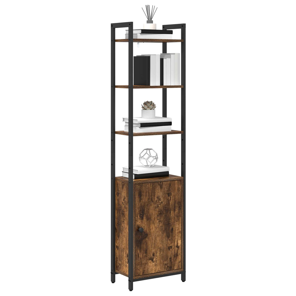 vidaXL Szafka na książki Dąb wędzony 40 x 24 x 161 cm