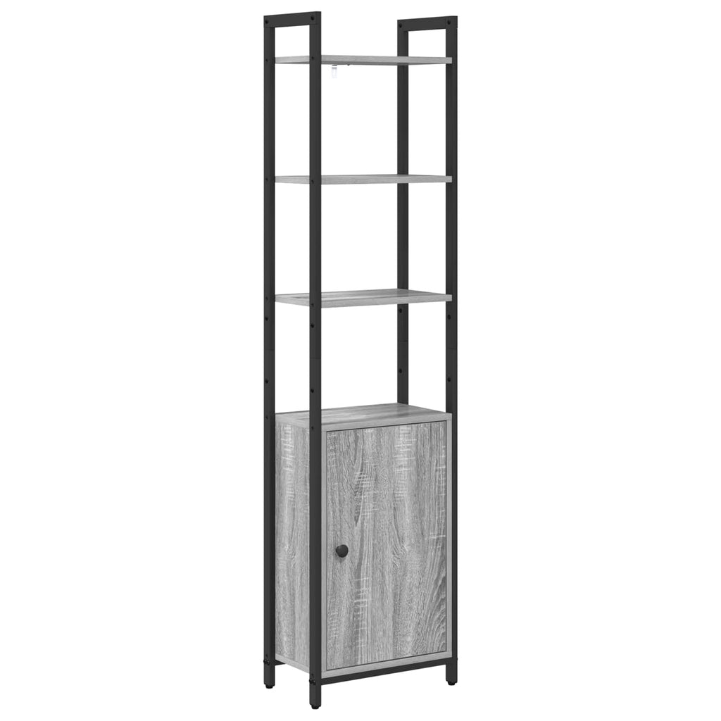vidaXL Szafka na książki Szary Sonoma 40 x 24 x 161 cm