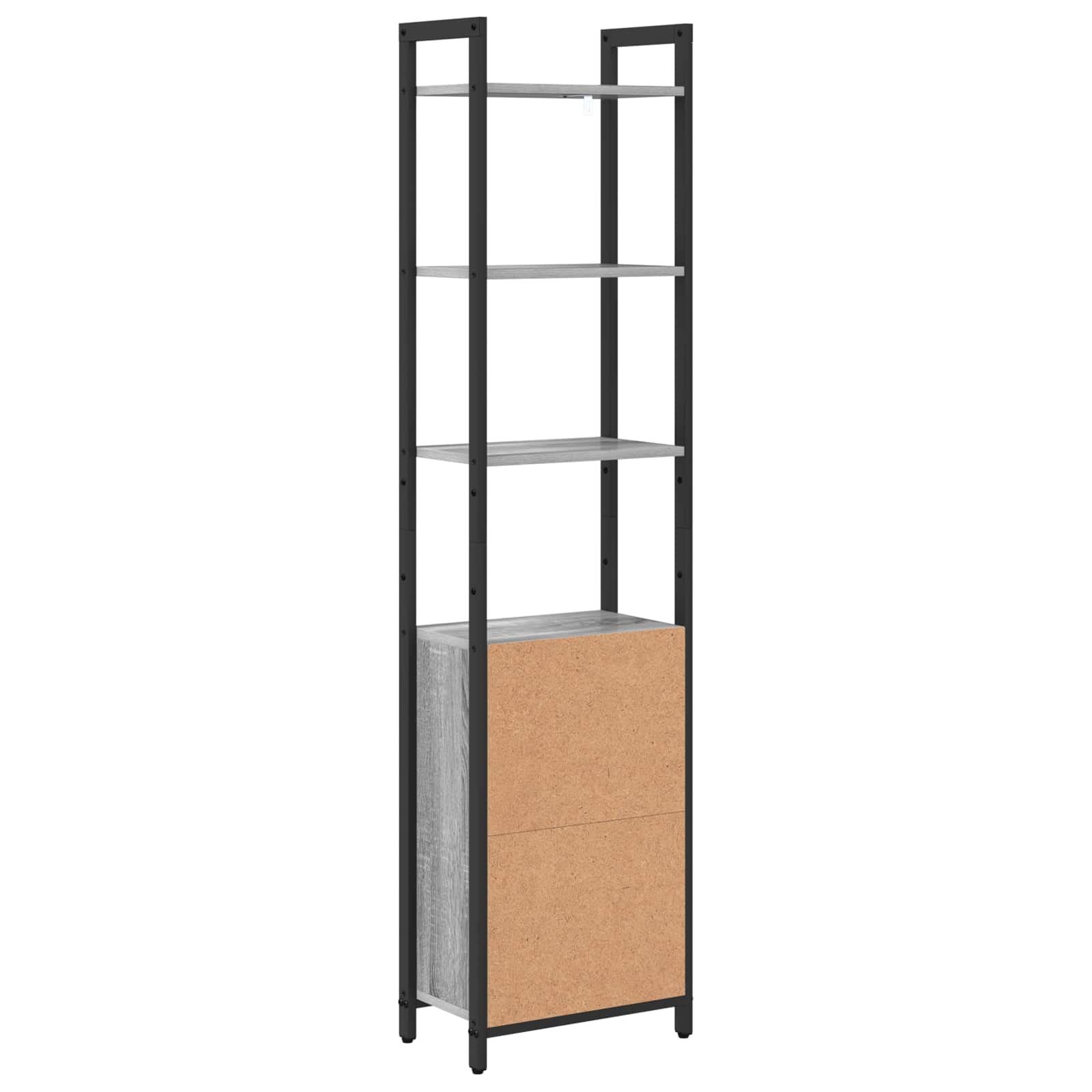 vidaXL Szafka na książki Szary Sonoma 40 x 24 x 161 cm