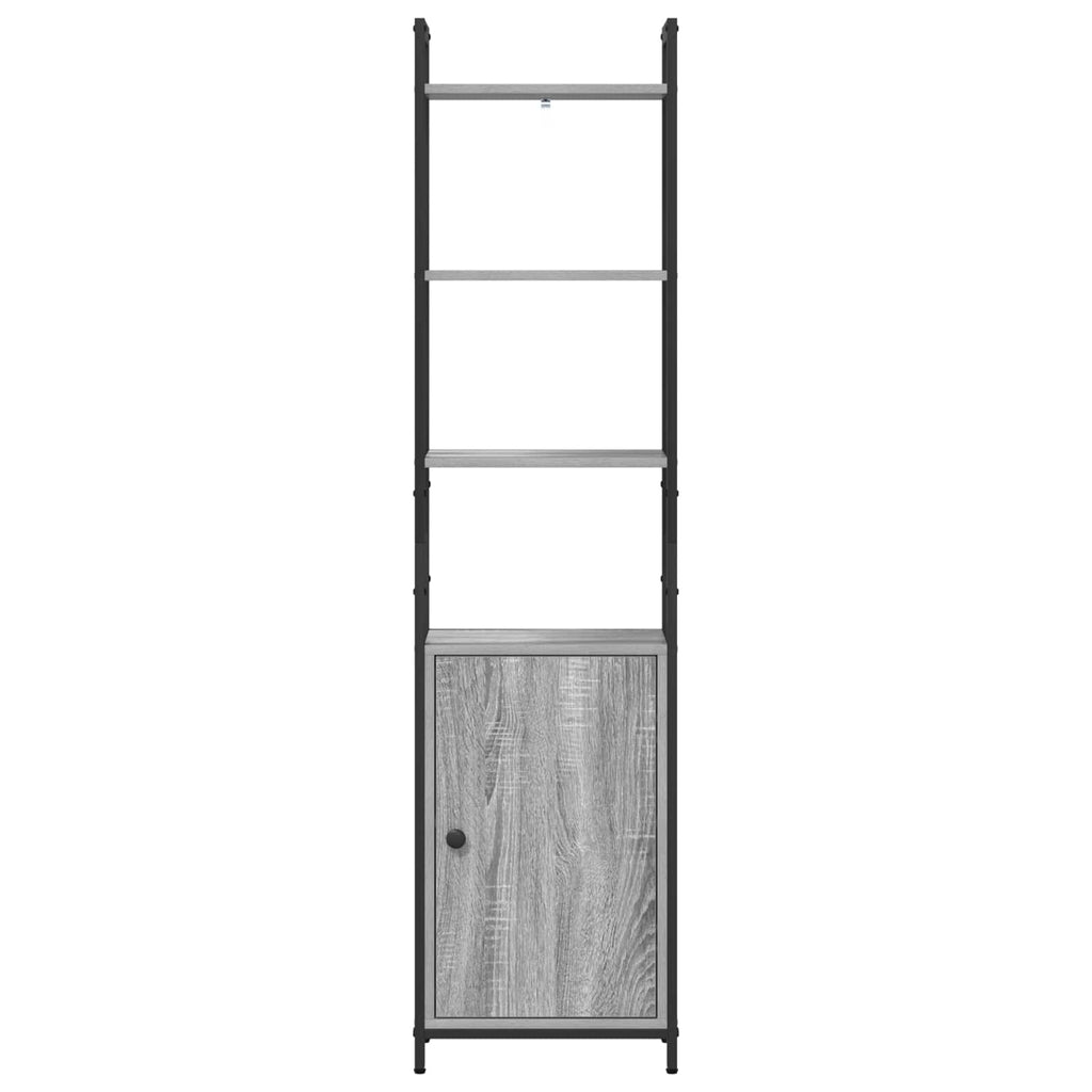 vidaXL Szafka na książki Szary Sonoma 40 x 24 x 161 cm
