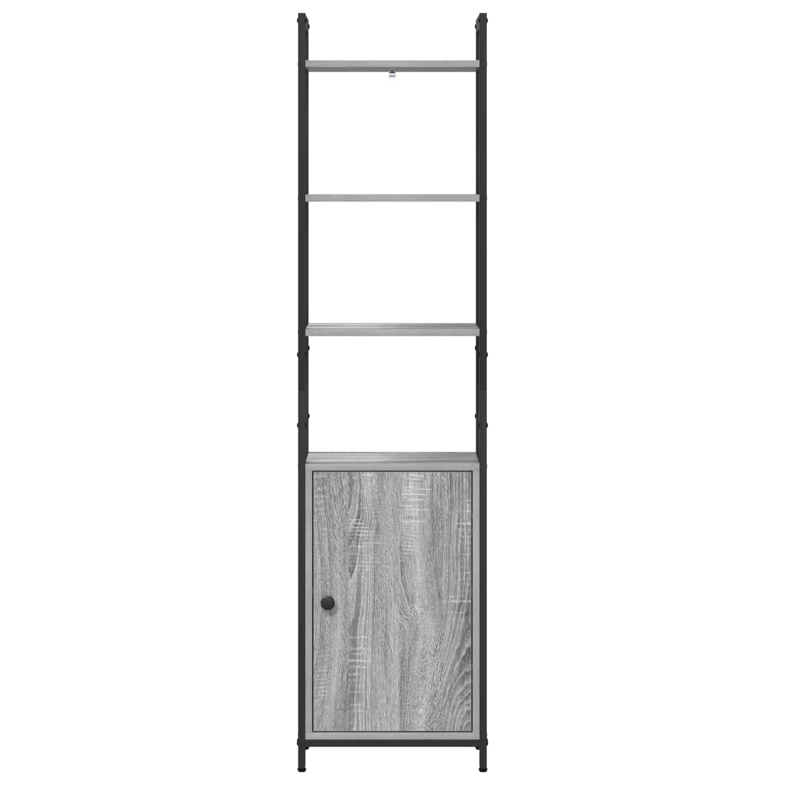 vidaXL Szafka na książki Szary Sonoma 40 x 24 x 161 cm