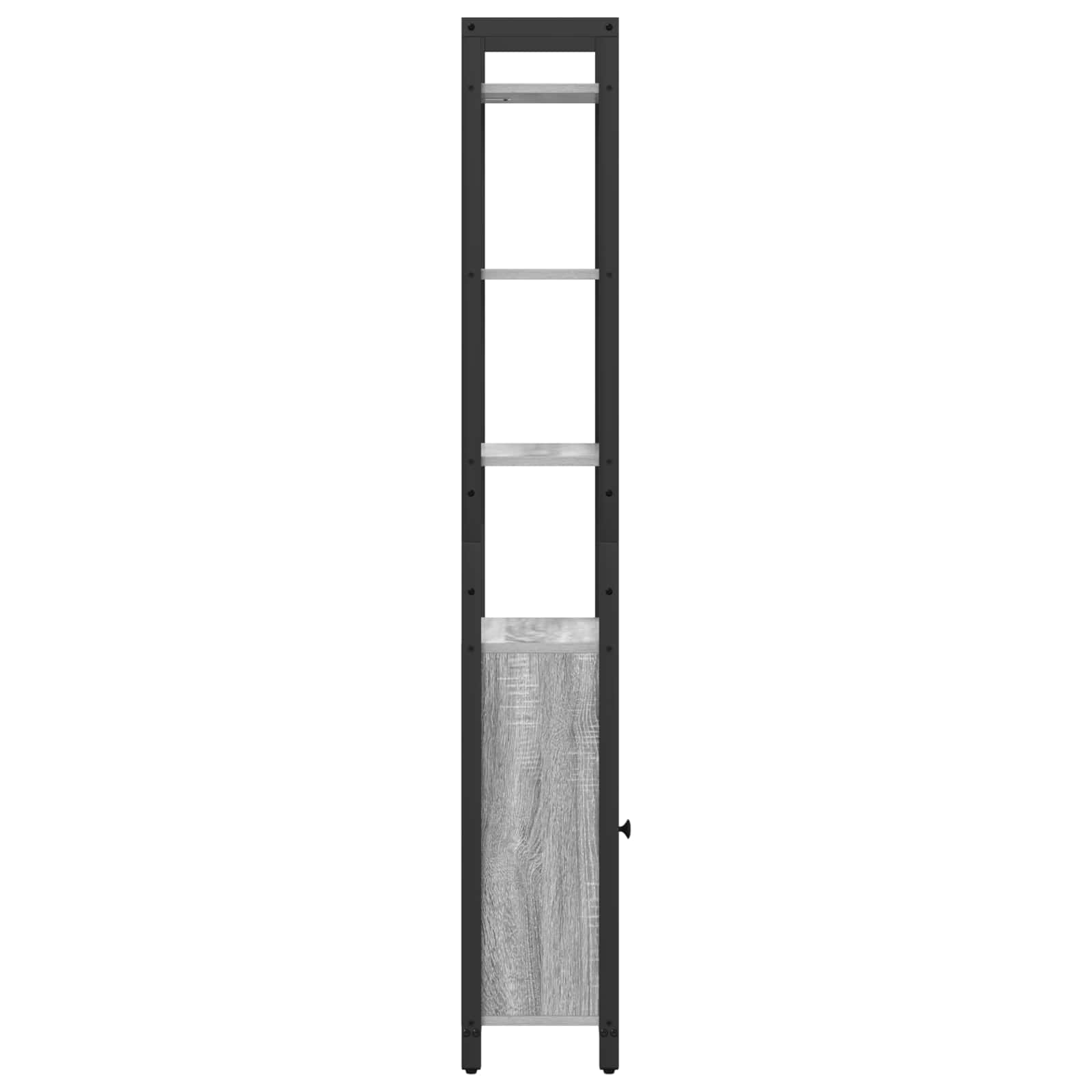 vidaXL Szafka na książki Szary Sonoma 40 x 24 x 161 cm