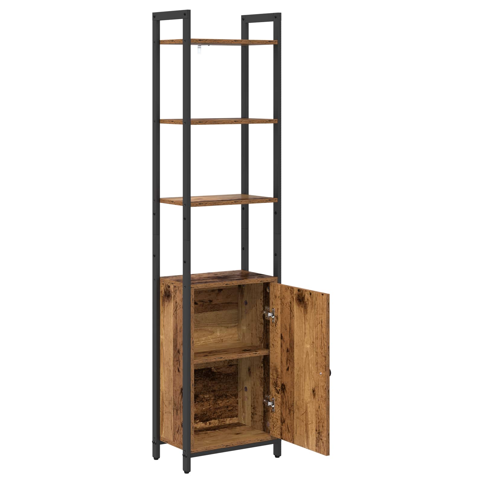 vidaXL Szafka na książki Stare drewno 40 x 24 x 161 cm