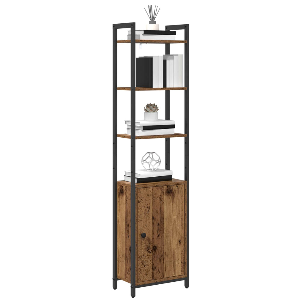vidaXL Szafka na książki Stare drewno 40 x 24 x 161 cm