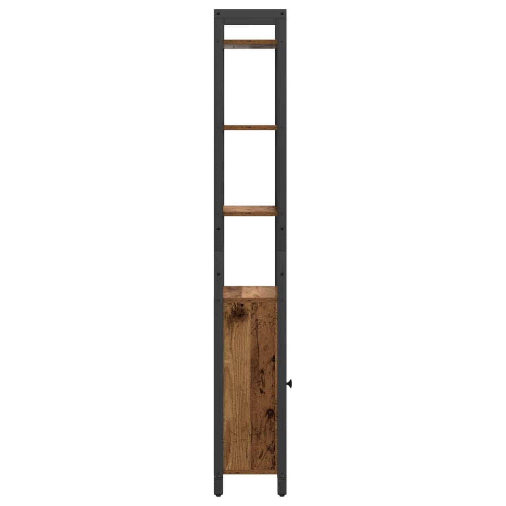 vidaXL Szafka na książki Stare drewno 40 x 24 x 161 cm