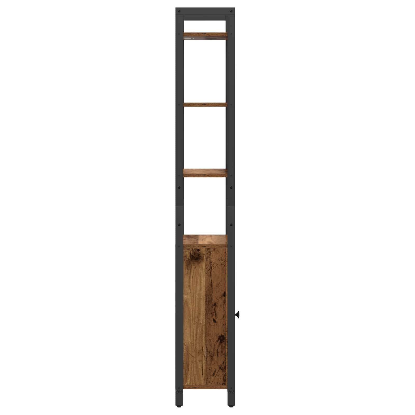 vidaXL Szafka na książki Stare drewno 40 x 24 x 161 cm