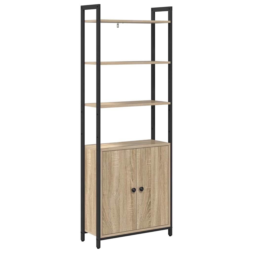 vidaXL Szafka na książki Dąb Sonoma 60 x 24 x 161 cm
