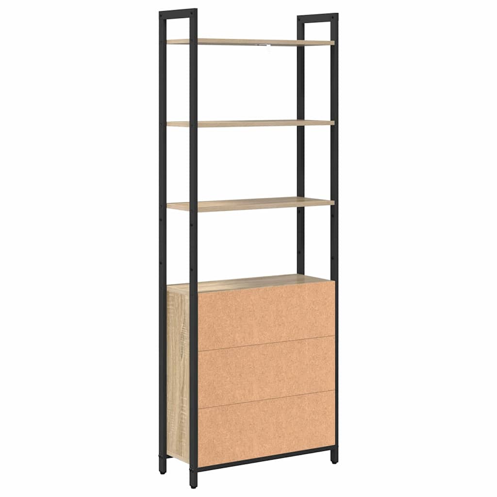vidaXL Szafka na książki Dąb Sonoma 60 x 24 x 161 cm