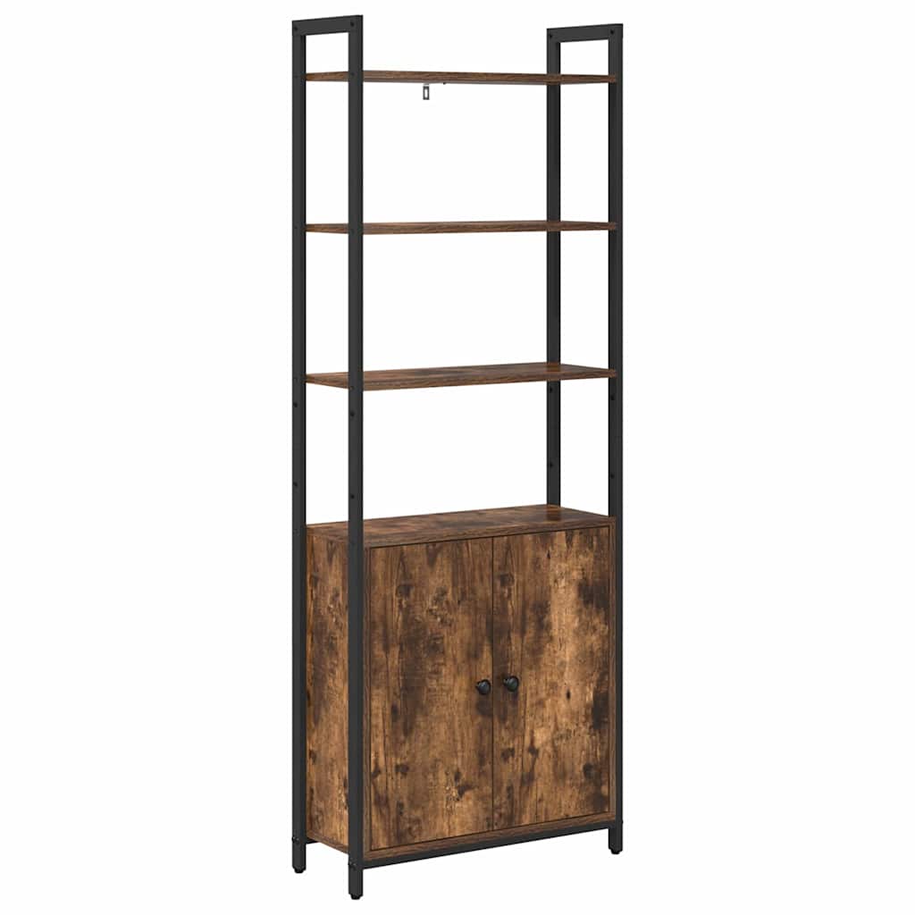 vidaXL Szafka na książki Dąb wędzony 60 x 24 x 161 cm