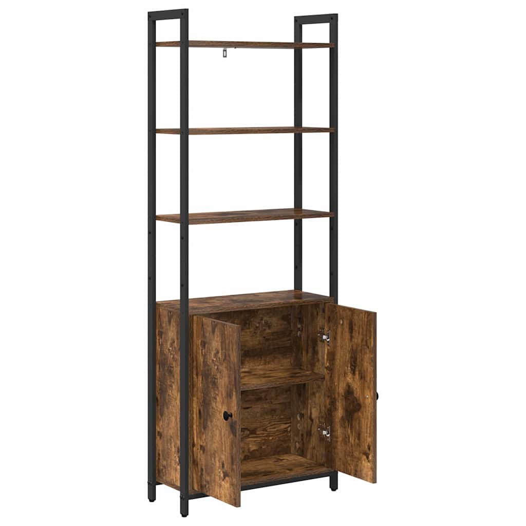 vidaXL Szafka na książki Dąb wędzony 60 x 24 x 161 cm