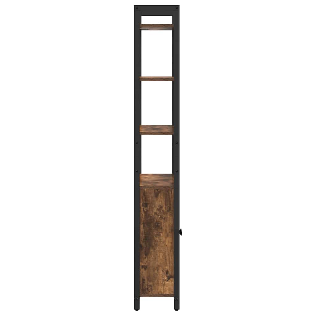 vidaXL Szafka na książki Dąb wędzony 60 x 24 x 161 cm