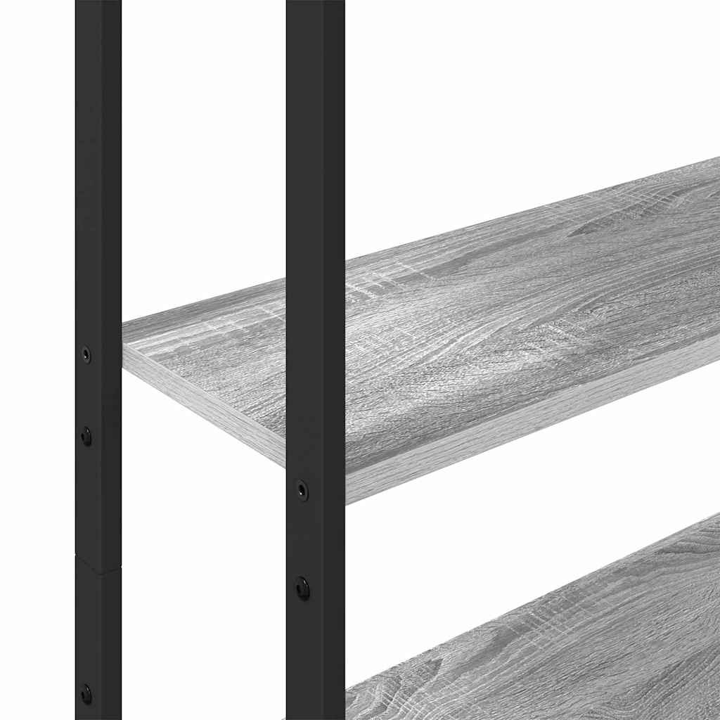 vidaXL Szafka na książki Szary Sonoma 60 x 24 x 161 cm