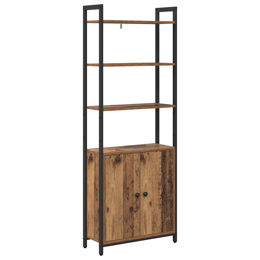 vidaXL Szafka na książki Stare drewno 60 x 24 x 161 cm