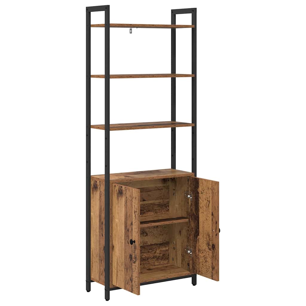 vidaXL Szafka na książki Stare drewno 60 x 24 x 161 cm