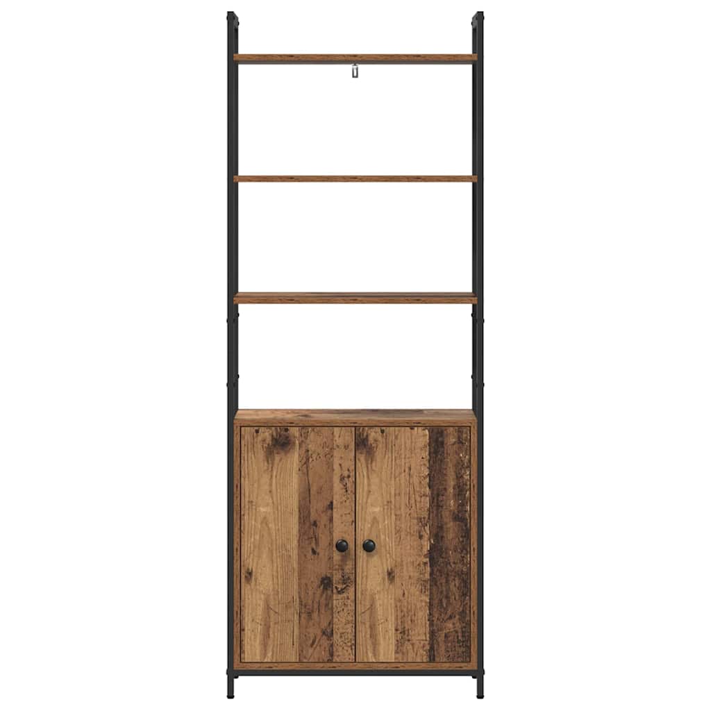 vidaXL Szafka na książki Stare drewno 60 x 24 x 161 cm