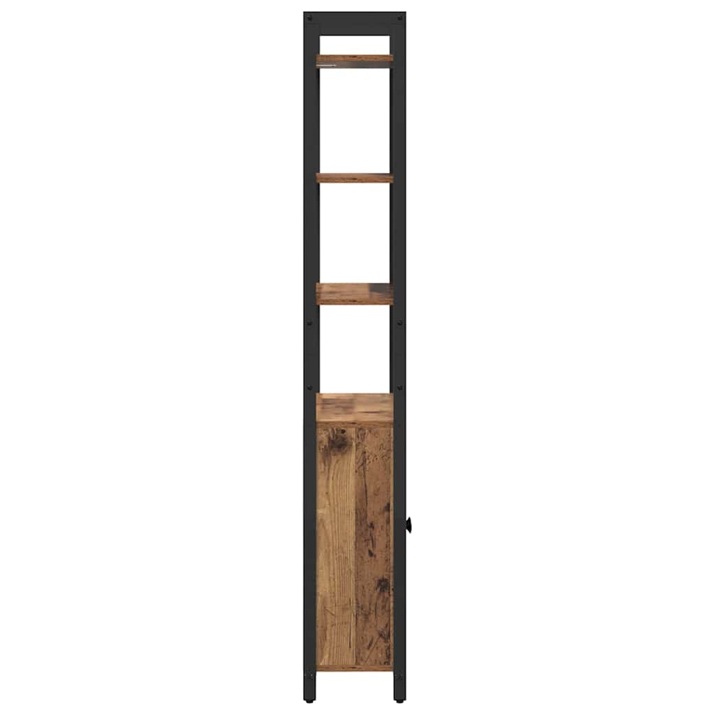 vidaXL Szafka na książki Stare drewno 60 x 24 x 161 cm
