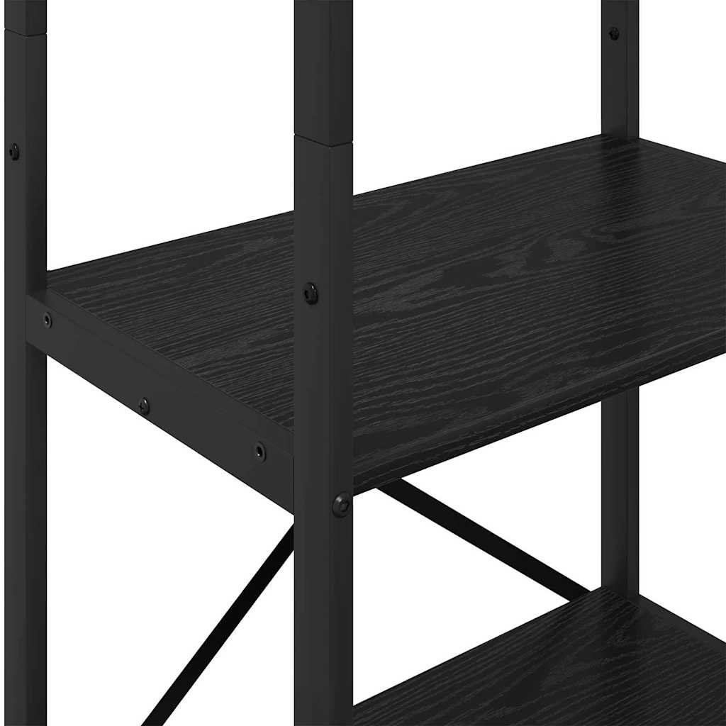 vidaXL Półka na książki Czarny Dąb 56 x 34 x 171 cm