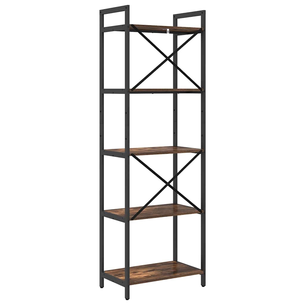 vidaXL Półka na książki Dąb wędzony 56 x 34 x 171 cm