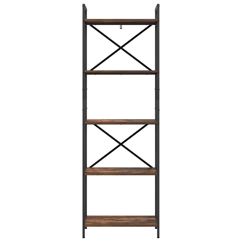 vidaXL Półka na książki Dąb wędzony 56 x 34 x 171 cm