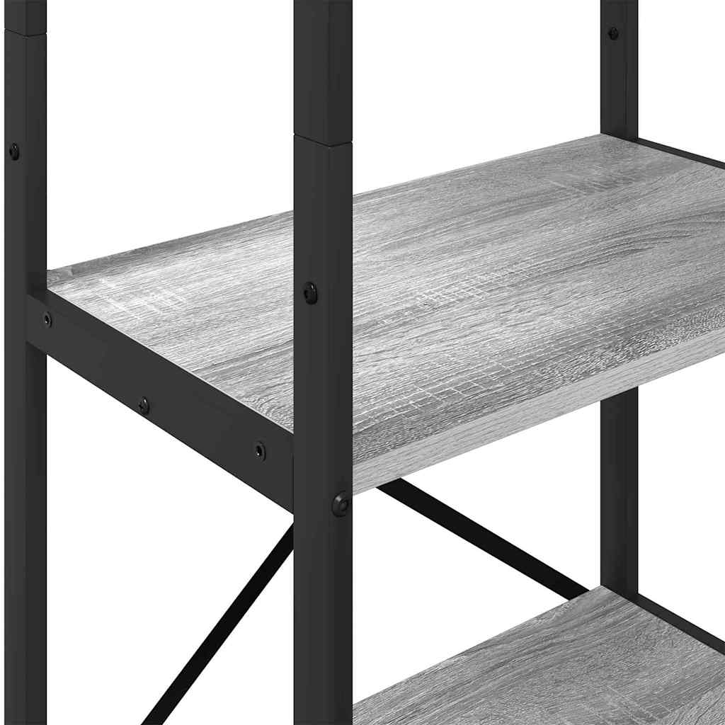 vidaXL Półka na książki Szary Sonoma 56 x 34 x 171 cm