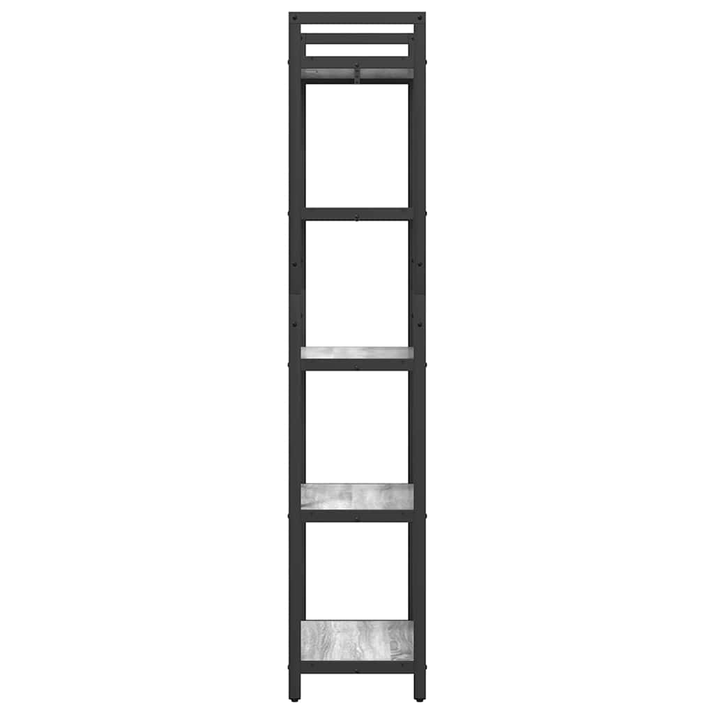 vidaXL Półka na książki Szary Sonoma 56 x 34 x 171 cm