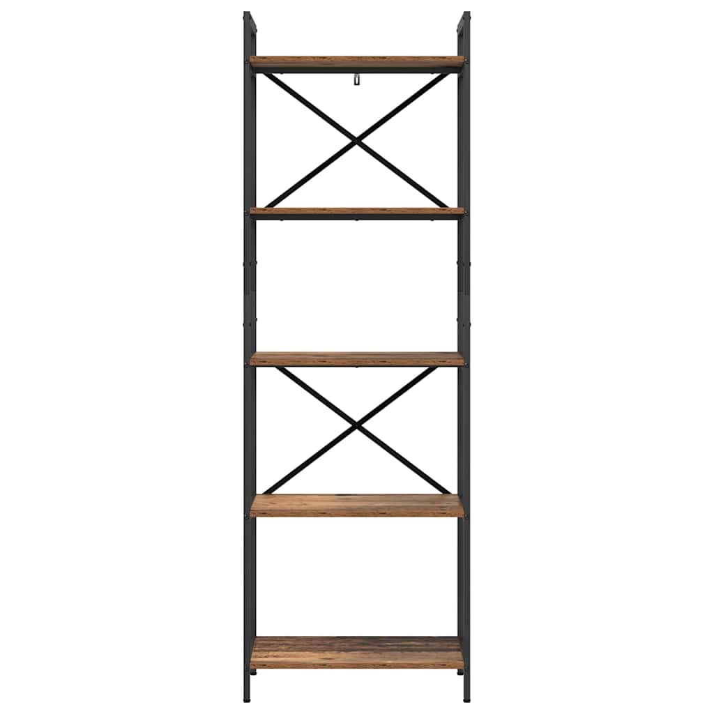 vidaXL Półka na książki Stare drewno 56 x 34 x 171 cm